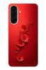 Le Balvo Samsung Galaxy A37 Uyumlu Kırmızı Kardelenler Baskılı Silikon Kılıf