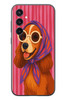 Le Balvo Samsung Galaxy S23 Uyumlu Gözlüklü Köpek Baskılı Silikon Kılıf