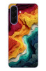 Le Balvo Samsung Galaxy A57 Uyumlu Renk Dalgaları Baskılı Silikon Kılıf