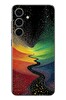 Le Balvo Samsung Galaxy S24 Uyumlu Renkli Yollar Baskılı Silikon Kılıf