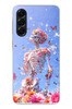 Le Balvo Samsung Galaxy A56 Uyumlu İskelet Çiçekleri Baskılı Silikon Kılıf