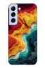 Le Balvo Samsung Galaxy S22 Uyumlu Renk Dalgaları Baskılı Silikon Kılıf