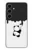 Le Balvo Samsung Galaxy S24 Uyumlu Boyacı Panda Baskılı Silikon Kılıf