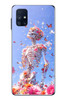Le Balvo Samsung Galaxy M51 Uyumlu İskelet Çiçekleri Baskılı Silikon Kılıf