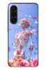 Le Balvo Samsung Galaxy A27 Uyumlu İskelet Çiçekleri Baskılı Silikon Kılıf