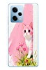 Le Balvo Redmi Note 12 Pro 5G Uyumlu Pembeli Kedi Baskılı Silikon Kılıf