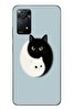 Le Balvo Redmi Note 11 Pro 4G Uyumlu Yin Yang Kediler Baskılı Silikon Kılıf