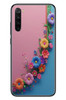 Le Balvo Redmi Note 8 Uyumlu Pembe Mavi Sarmaşık Baskılı Silikon Kılıf