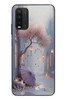 Le Balvo Redmi 9T Uyumlu Mor Lamba Altı Baskılı Silikon Kılıf