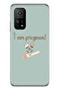 Le Balvo Xiaomi Mi 10 T Uyumlu I'm Pregnant Baskılı Silikon Kılıf