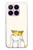 Le Balvo Xiaomi 17T Uyumlu Sarı Kedi Yanakları Baskılı Silikon Kılıf