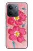 Le Balvo Redmi 15C Uyumlu İnci Çiçekler Baskılı Silikon Kılıf
