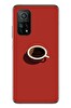 Le Balvo Xiaomi Mi 10 T Uyumlu Sade Kahve Kupası Baskılı Silikon Kılıf
