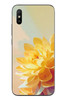 Le Balvo Redmi 9A Uyumlu Sarı Çiçek Baskılı Silikon Kılıf