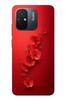 Le Balvo Redmi 12C Uyumlu Kırmızı Kardelenler Baskılı Silikon Kılıf