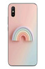 Le Balvo Redmi 9A Uyumlu Gökkuşağı Pastel Baskılı Silikon Kılıf
