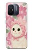 Le Balvo Redmi 12C Uyumlu Pembe Örtülü Kedi Baskılı Silikon Kılıf