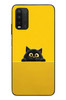 Le Balvo Redmi 9T Uyumlu Sarı Gözlü Kedi Baskılı Silikon Kılıf