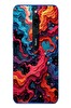 Le Balvo Redmi 8 Uyumlu Dalgaların İz Karışımı Baskılı Silikon Kılıf