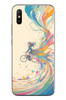 Le Balvo Redmi 9A Uyumlu Rengarenk Bisikletli Kız Baskılı Silikon Kılıf