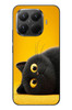 Le Balvo Xiaomi Mi 15T Pro Uyumlu Yan Bakan Siyah Kedi Baskılı Silikon Kılıf