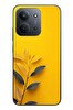 Le Balvo Redmi 15C Uyumlu Sarı Siyah Çiçekler Baskılı Silikon Kılıf