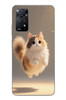 Le Balvo Redmi Note 11E Uyumlu Zıplayan Kedi Baskılı Silikon Kılıf