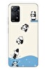 Le Balvo Redmi Note 11E Uyumlu Yüzen Pandalar Baskılı Silikon Kılıf