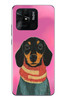 Le Balvo Redmi 10C Uyumlu Sevimli Siyah Köpek Baskılı Silikon Kılıf