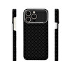 Başkenttekno iPhone 14 Pro Max Kılıf MagSafe Şarj Premium Retro Çiçek Desenli Kamera Ve Lens Korumalı Velix Sert Siyah 
