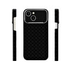 Başkenttekno iPhone 15 Kılıf MagSafe Şarj Premium Retro Çiçek Desenli Kamera Ve Lens Korumalı Velix Sert Siyah 