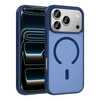 Başkenttekno iPhone 18 Pro Max Uyumlu Kılıf Mat Magsafe Şarj Hassas Butonlu Renkli Yumuşak Kenarlı Premium Kapak Mavi