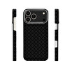 Başkenttekno iPhone 17 Pro Kılıf MagSafe Şarj Premium Retro Çiçek Desenli Kamera Ve Lens Korumalı Velix Sert Siyah 