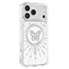 Başkenttekno iPhone 17 Pro Max Premium Kristal Taş İşlemeli MagSafe Özellikli Darbe Emici Mova Telefon Kılıfı