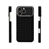 Başkenttekno iPhone 16 Pro Max Kılıf MagSafe Şarj Premium Retro Çiçek Desenli Kamera Ve Lens Korumalı Velix Sert Siyah 