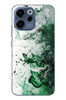Le Balvo Oppo Reno 15F Uyumlu Yeşil Beyaz Dalgalar Baskılı Silikon Kılıf