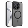 Başkenttekno Xiaomi 17T Pro Uyumlu Kılıf Mat Magsafe Şarj Hassas Butonlu Yumuşak Kenarlı Premium Babet Kapak Siyah 