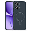 Başkenttekno Xiaomi Poco X8 Pro Max Uyumlu MagSafe Özellikli Elio Kamera Korumalı Sert Kapak Kılıf Lacivert 