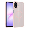 Başkenttekno Samsung Galaxy A07 Kılıf Mat Magsafe Şarj Hassas Butonlu Renkli Yumuşak Kenarlı Premium Babet Kapak Pembe