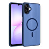 Başkenttekno Samsung Galaxy A07 Kılıf Mat Magsafe Şarj Hassas Butonlu Renkli Yumuşak Kenarlı Premium Babet Kapak Mavi