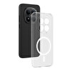 Başkenttekno Xiaomi Redmi Note 15 Pro Plus Uyumlu Kamera Korumalı MagSafe Şarj Şeffaf London Sert Plastik Şeffaf