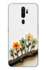 Le Balvo Oppo A5 2020 Uyumlu Dalda Açan Çiçekler Baskılı Silikon Kılıf