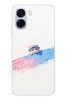Le Balvo Oppo A6t - A6X Uyumlu Pembe Mavi Kedi Baskılı Silikon Kılıf