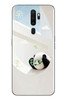 Le Balvo Oppo A5 2020 Uyumlu Gözlüklü Panda Baskılı Silikon Kılıf