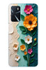 Le Balvo Oppo A16 Uyumlu Güzel Modern Çiçekler Baskılı Silikon Kılıf