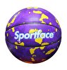 Sportface SF- B67 8 Panelli No: 7 Mor Sarı Desenli Street Ball Basketbol Topu
