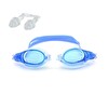 Bermuda Esnek Burunlu PVC Çantalı Mavi Yüzücü Gözlüğü