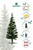 Waldern 90 CM Yılbaşı Çam Ağaç Seti 5 M Peri Ledli Ve Yılbaşı Süsleri Paketi Kar Spreyi