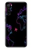 Le Balvo Redmi Note 8 Uyumlu Dünya Uçuşu Baskılı Silikon Kılıf