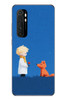 Le Balvo Xiaomi Mi 10 Lite Uyumlu Sarışın Çocuk ve Köpek Baskılı Silikon Kılıf